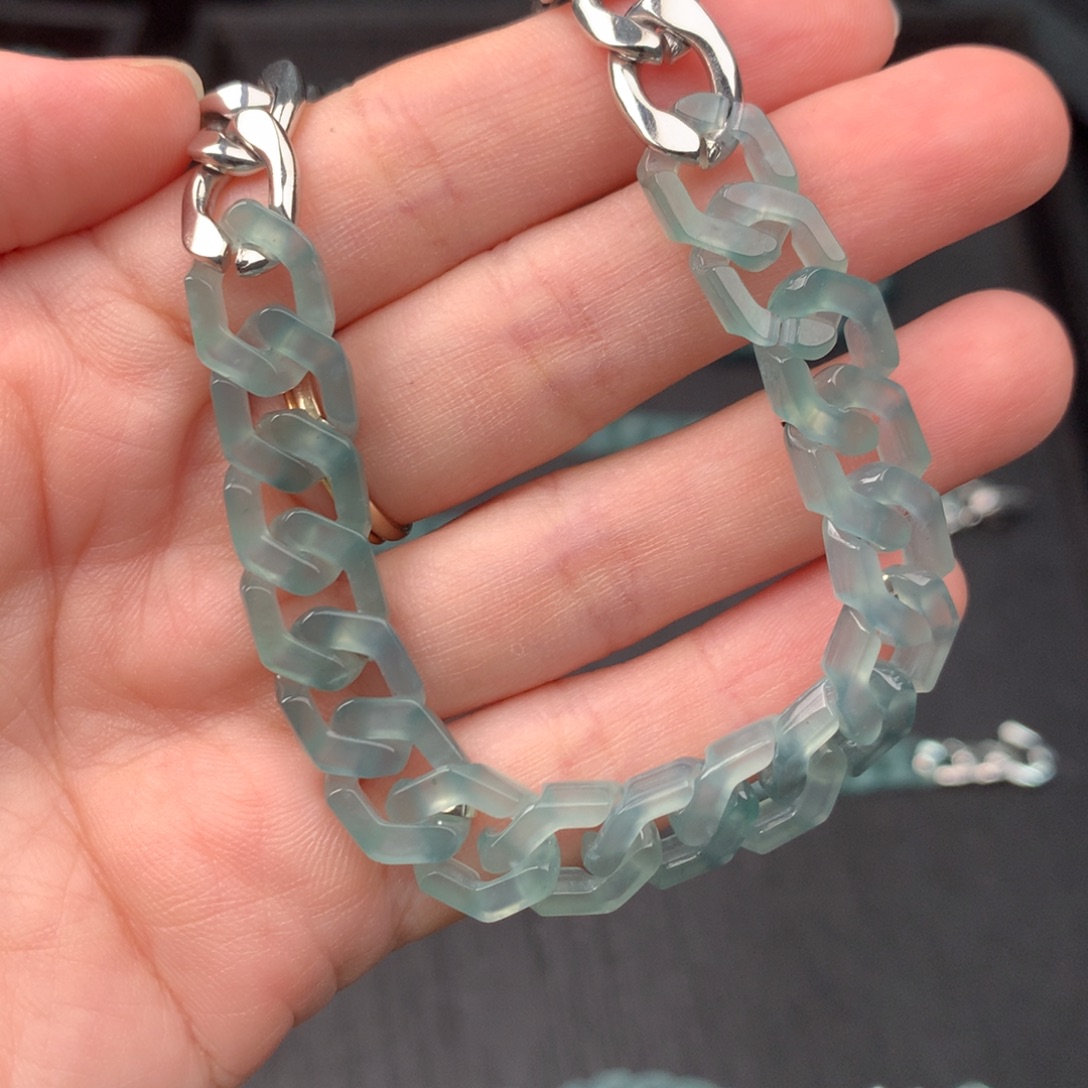 有***人未镶嵌定制翡翠翡翠手链555