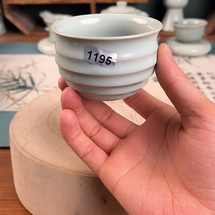 杯1195 青鸾汝瓷汝州微瑕