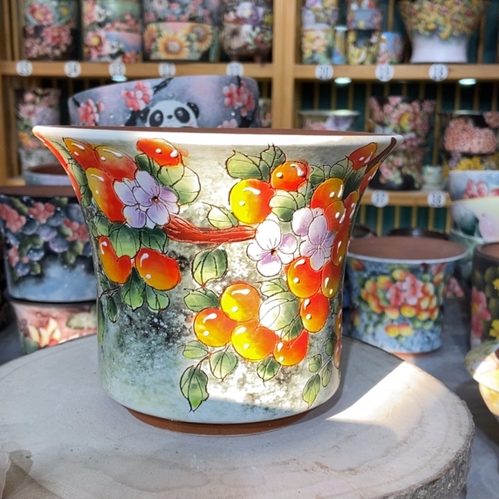 红陶景德镇艺术手绘作品