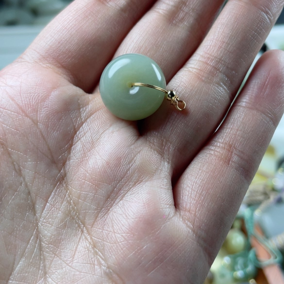 【闪购商品】和田玉颈饰未镶嵌幸**草