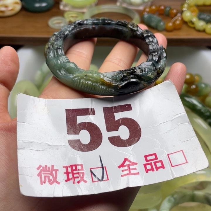 未镶嵌蛇纹石玉手镯