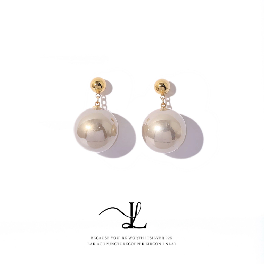 铜合金仿珍珠耳饰 LL Jewelry & 秋冬限定珠珠耳钉