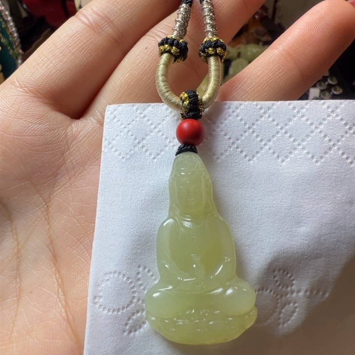 和田玉（黄玉）颈饰未镶嵌