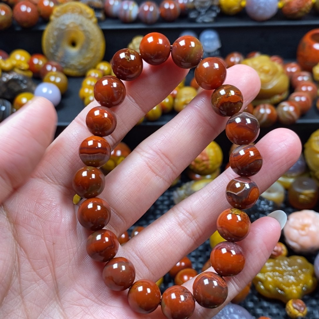 玛瑙/玉髓圆珠未镶嵌