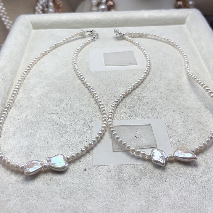 未镶嵌项链淡水珍珠【纯恬】多样性发货发一