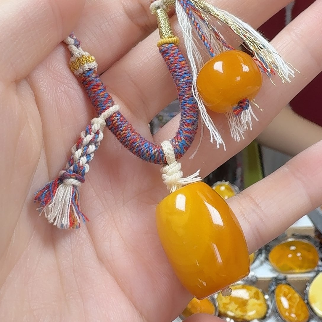 蜜蜡项链未镶嵌项链