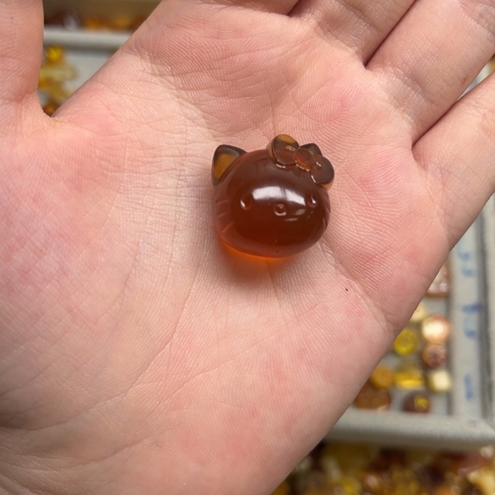 未镶嵌琥珀裸石天然蜜蜡配件