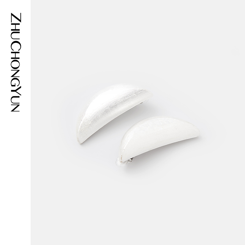 铜合金木质耳饰 ZHUCHONGYUN26春新款中式贴箔工艺耳环C2GB1008E