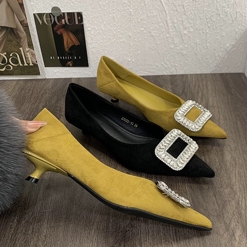 YBLH「钻扣·猫跟·时装鞋」21099-13