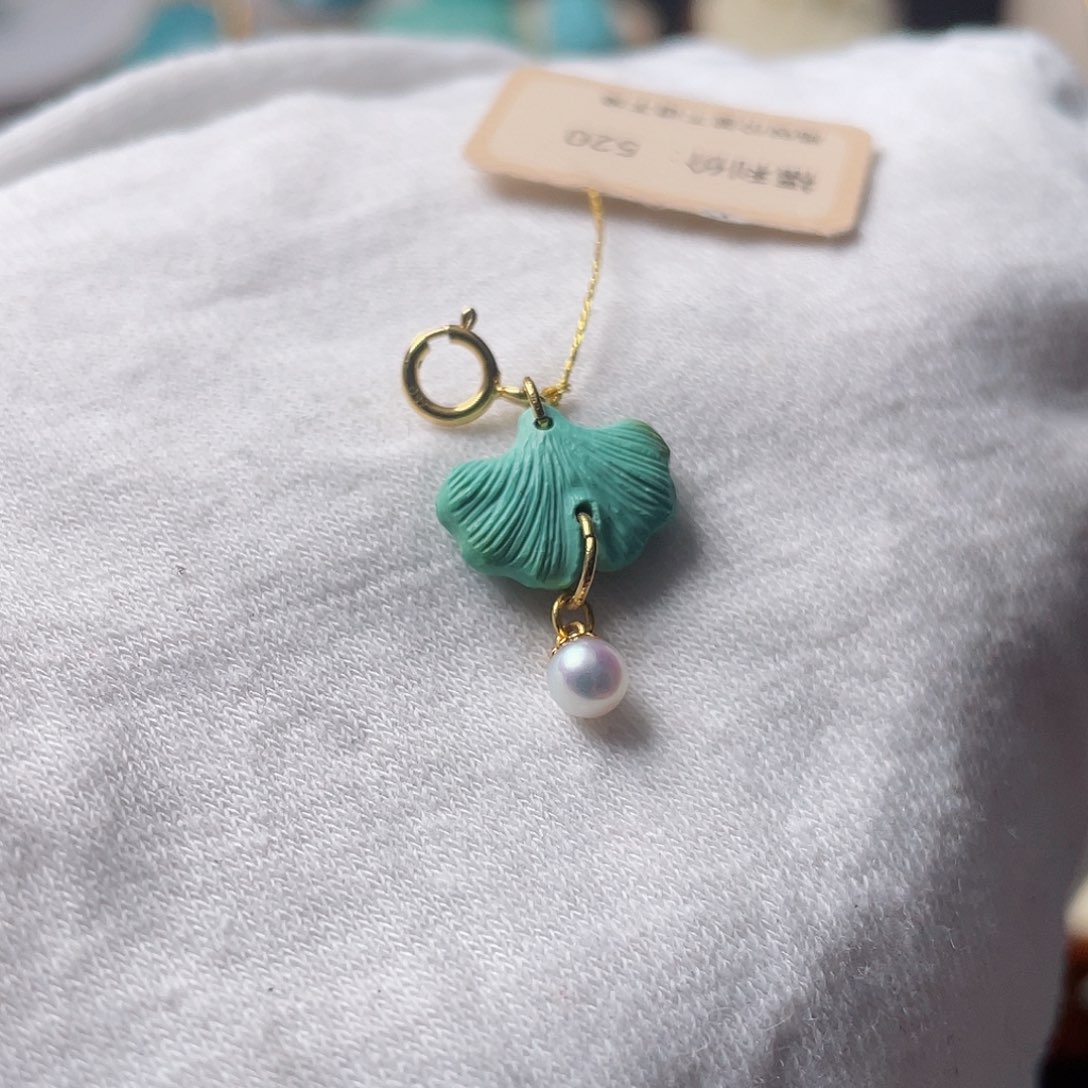 绿松石珠宝奇石18K金镶嵌哎*～