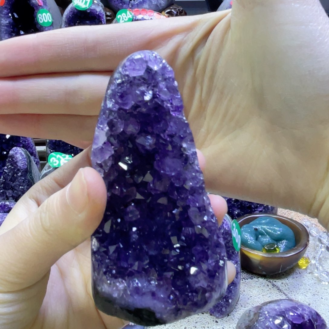 紫晶摆件未镶嵌紫水晶