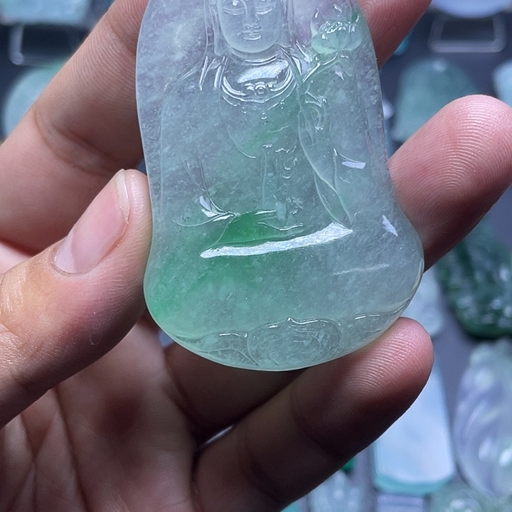 博****店冰胶，素衣观音，带绵