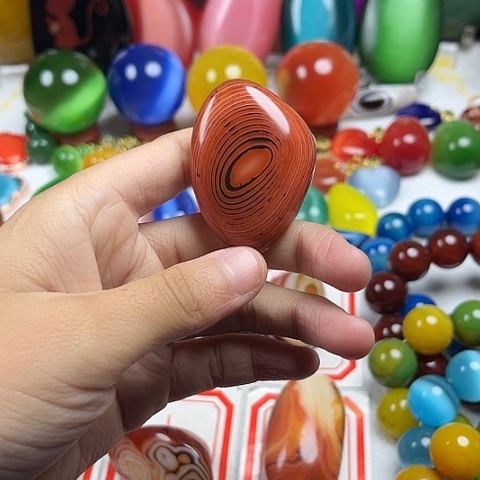 玛瑙/玉髓耳钉未镶嵌