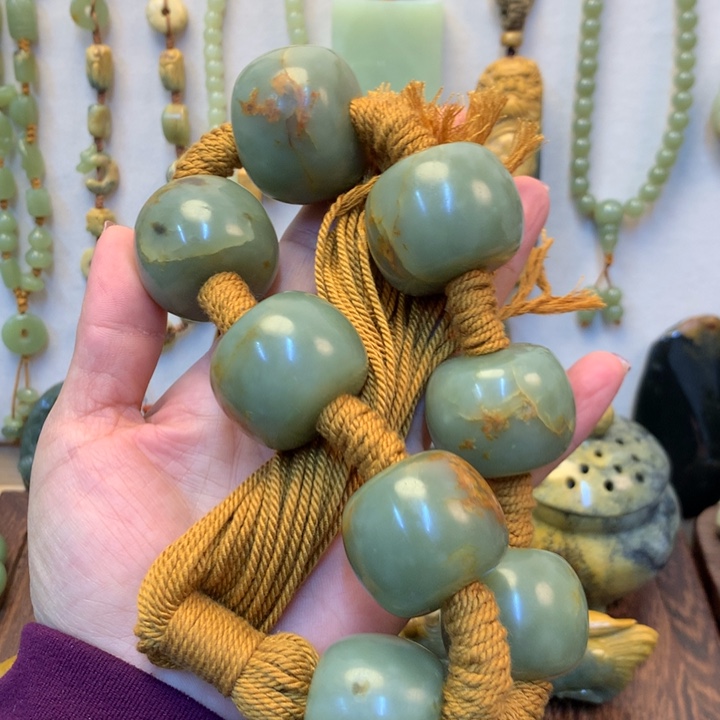 终***点岫岩河磨玉（透闪石质玉）未镶嵌把件