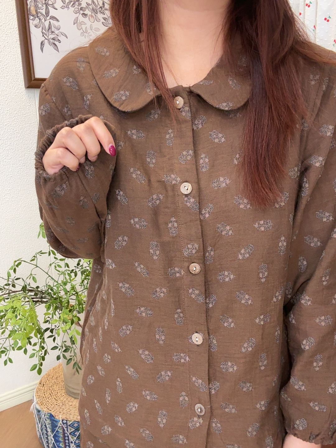 【双层纱长袖套装】25秋冬新款-全棉女款家居翻领长袖套装可外穿