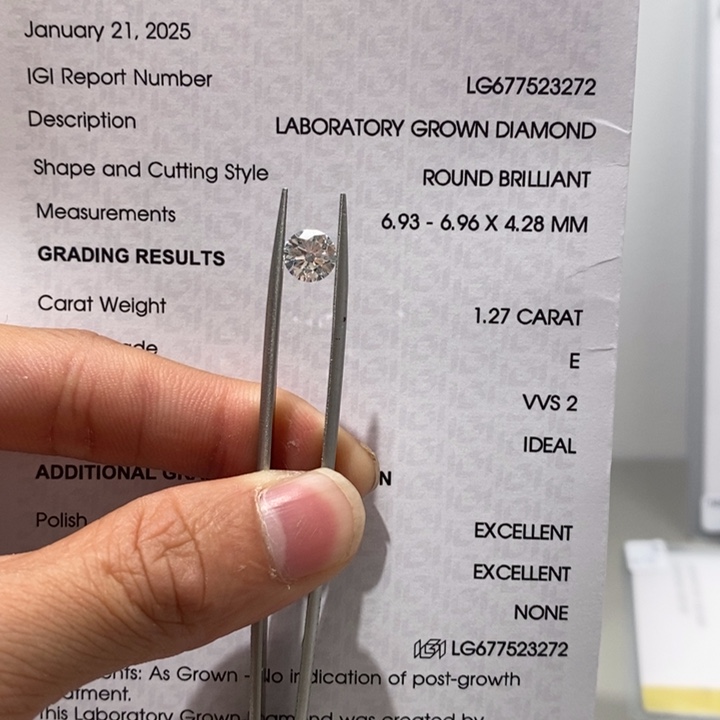 实验室培育钻石裸石未镶嵌