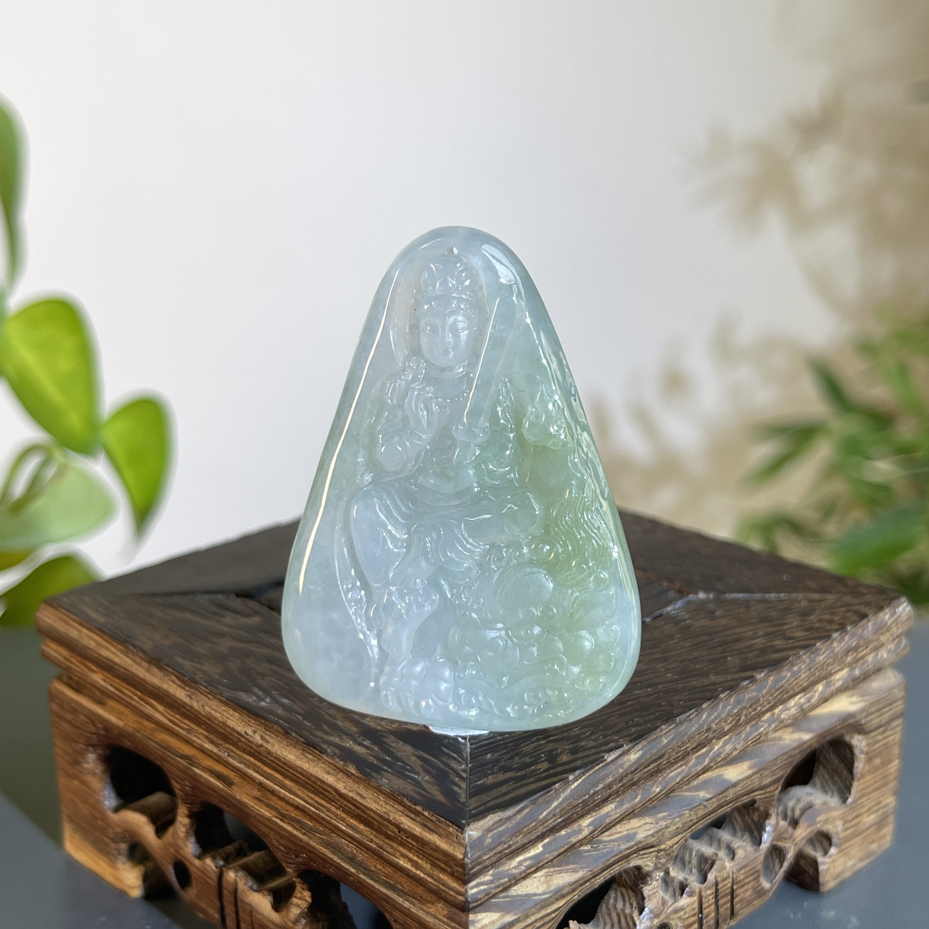 JTW11-131  天然翡翠缅甸A货 文殊