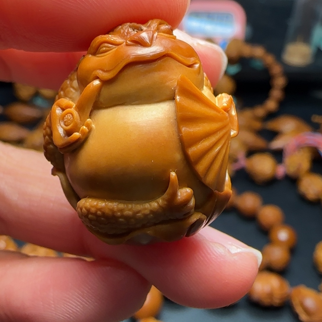 橄榄核手串/手链海***米纯手工金蝉