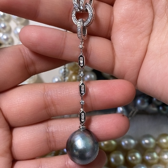 海水珍珠颈饰银S925镶嵌16-17