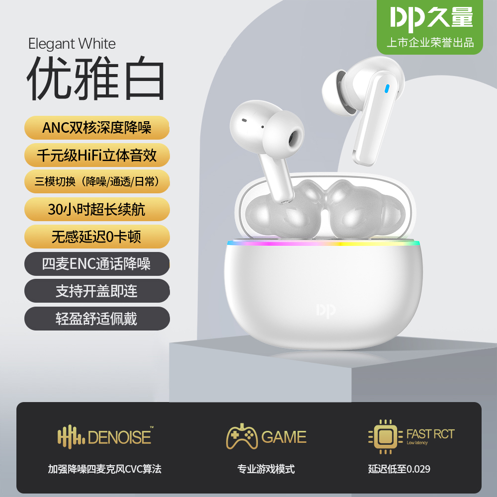 DP久量无线蓝牙耳机ANC降噪
