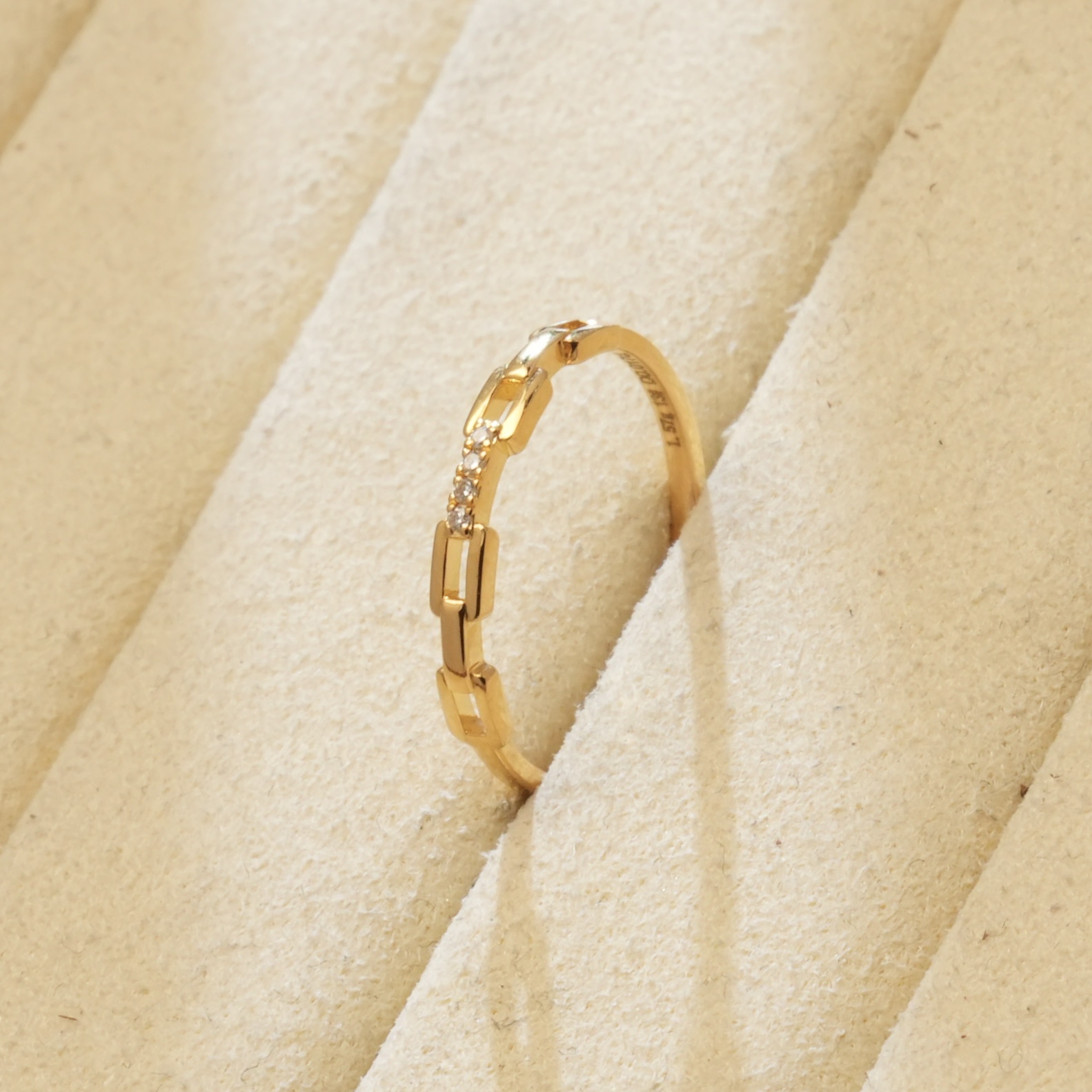 阿敏专属-Y【小猪鼻点钻戒指】足金999精工5G（附加88/0）