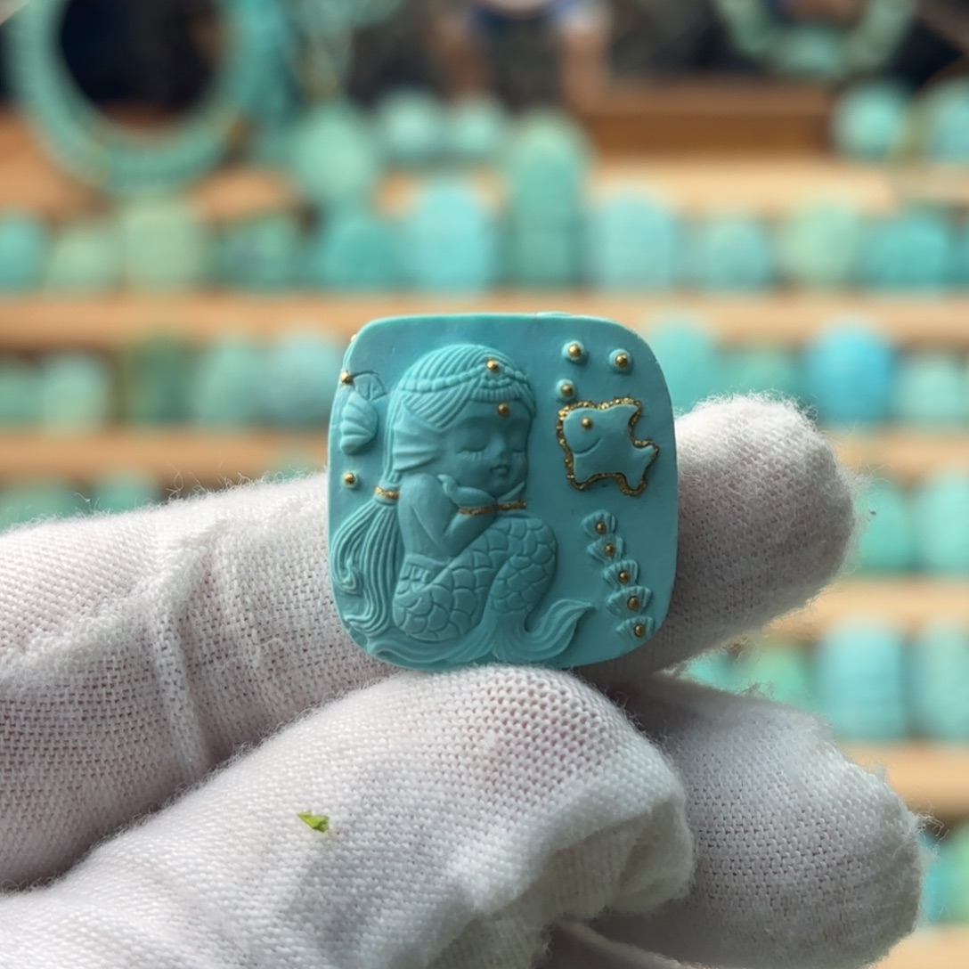 绿松石未镶嵌配饰