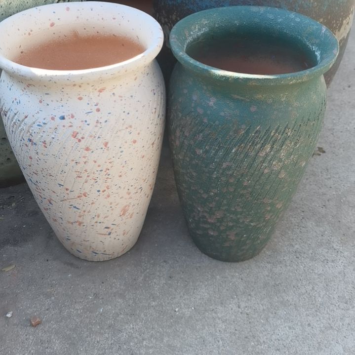 红陶15口25高两个盆