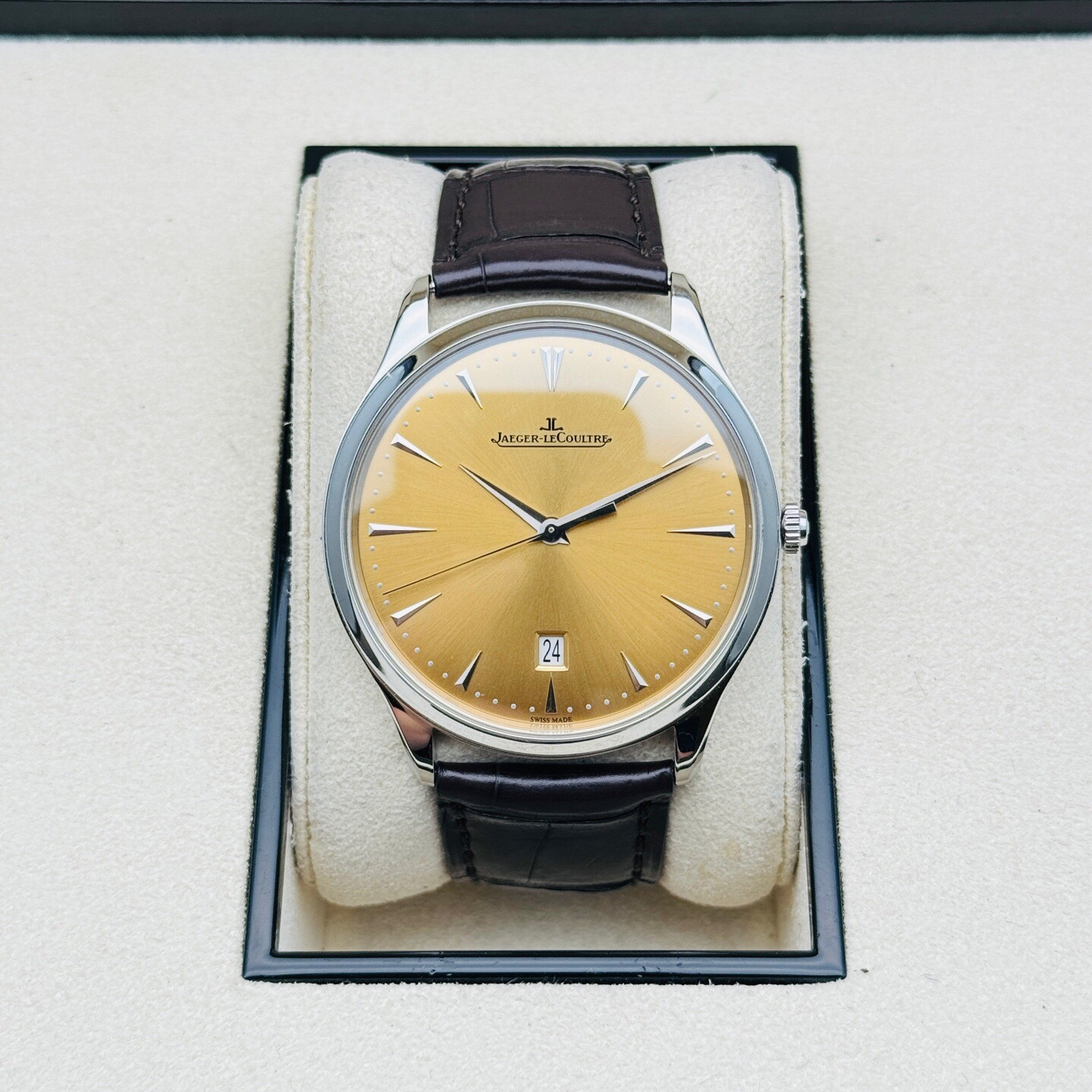 95新 Jaeger-LeCoultre/积家 大师1288430纪念自动机械手表机械表