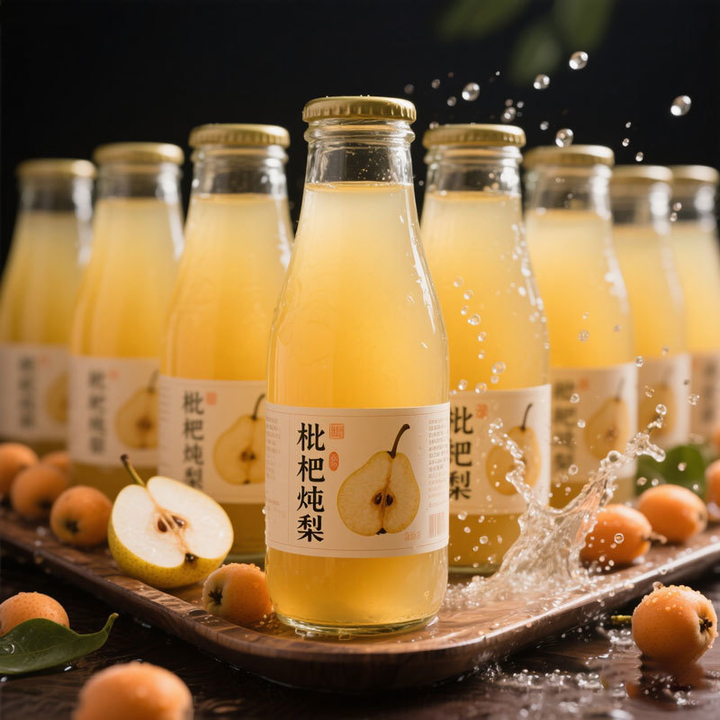美汁云枇杷炖梨（圆瓶）350ml*12瓶