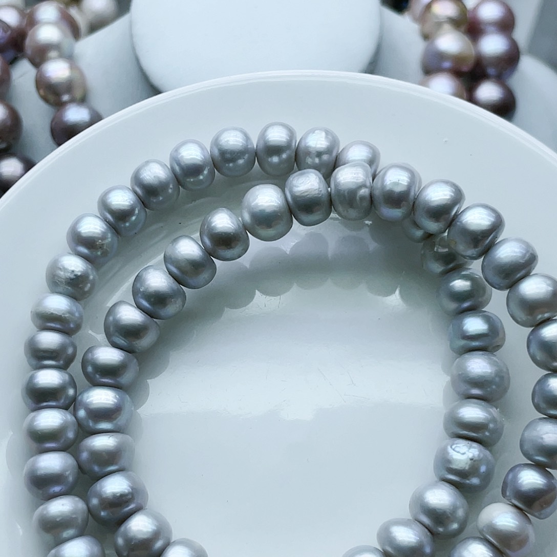 淡水珍珠颈饰钛钢