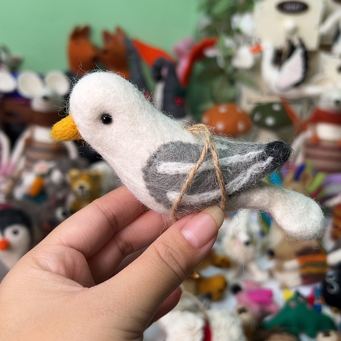 尼泊尔羊毛毡海鸥