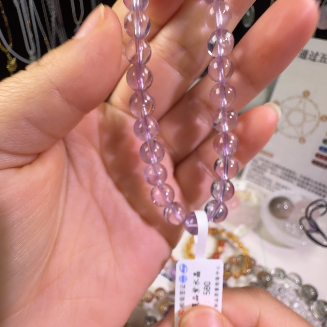 未镶嵌水晶手链玻利维亚紫水晶