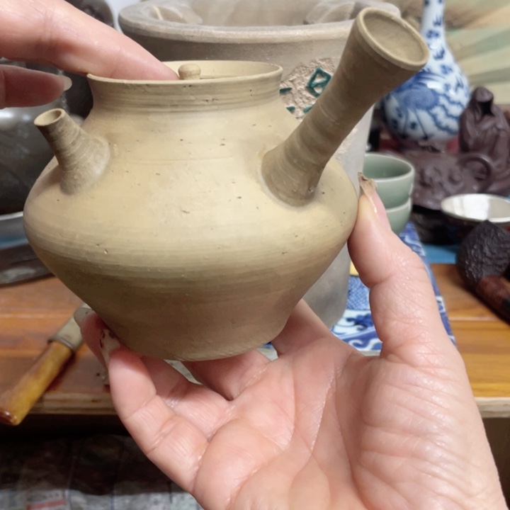 紫砂花瓶人生海海尽兴开怀