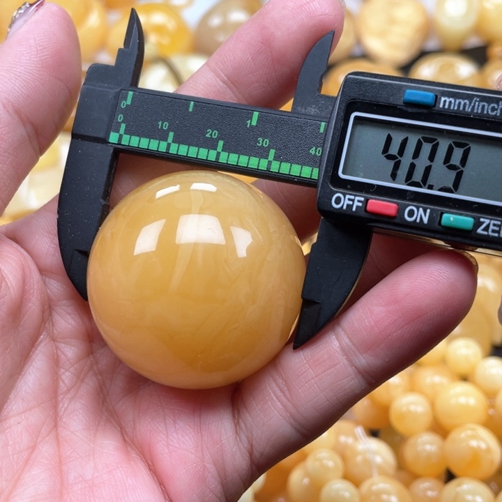 蜜蜡裸石未镶嵌蜜蜡珠子