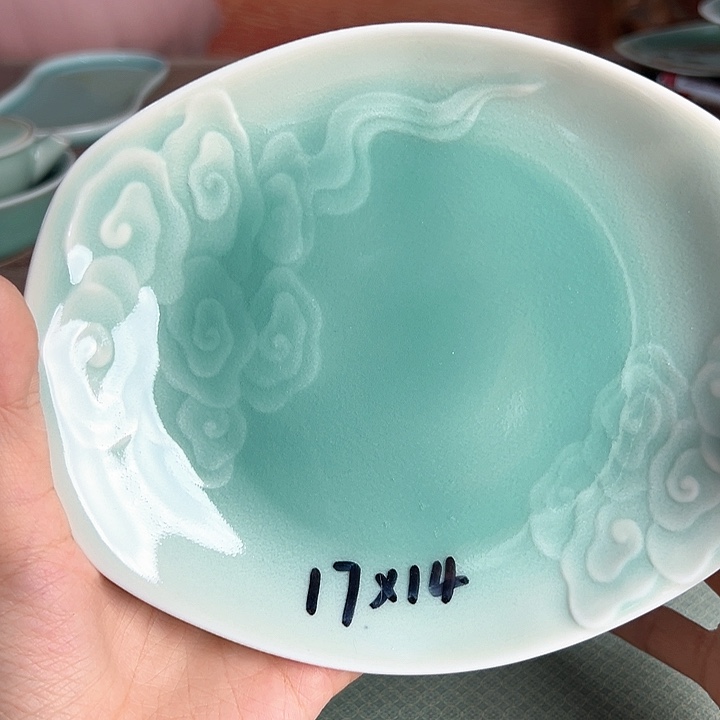 龙泉云间青瓷小米茶器