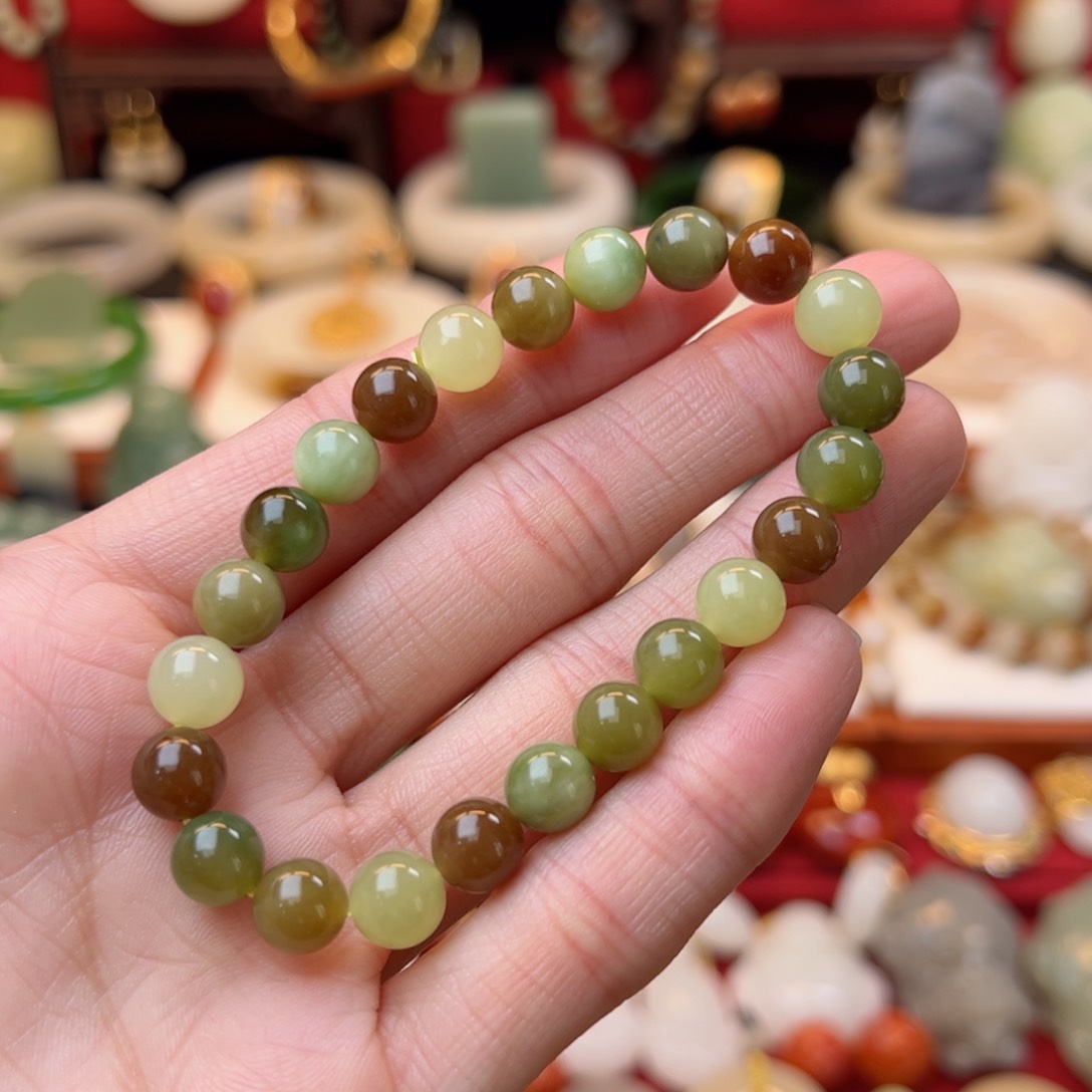 和田玉手串未镶嵌