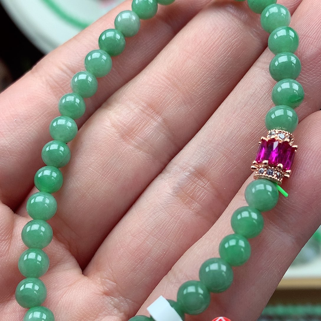 翡翠未镶嵌项链翡翠