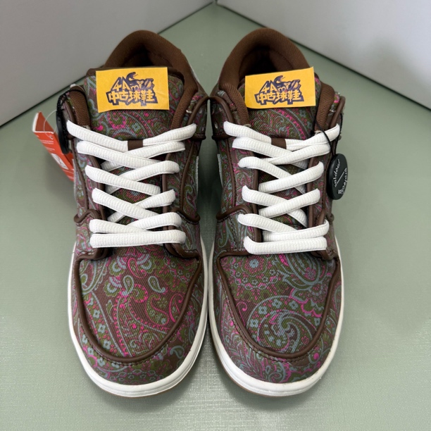 Dunksb腰果花 44码原盒配件 全新鞋带吊牌 Paisley