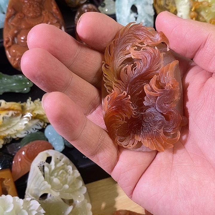 ****爱蛇纹石玉合金颈饰