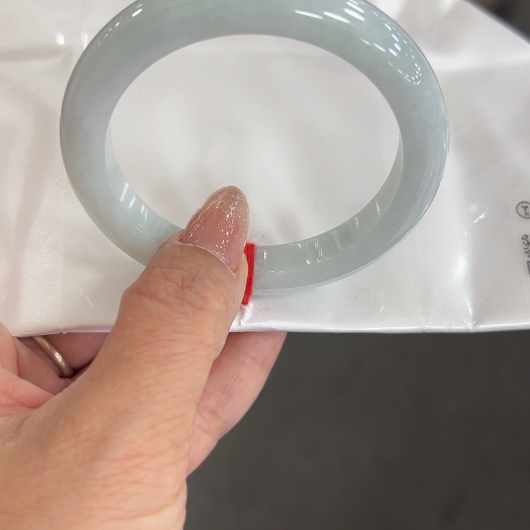 蓝***雪翡翠未镶嵌手镯翡翠手镯