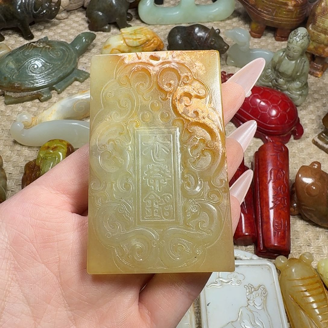 白玉菩提吊坠挂件