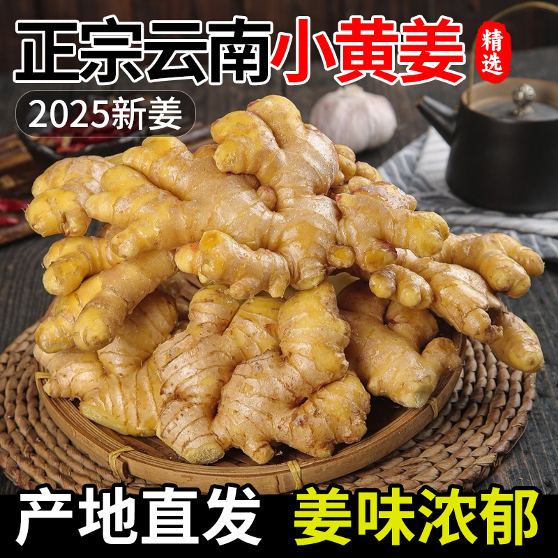 【云南正宗】西双版纳小黄姜厨房用姜产地现挖现发新鲜去腥辛辣够味