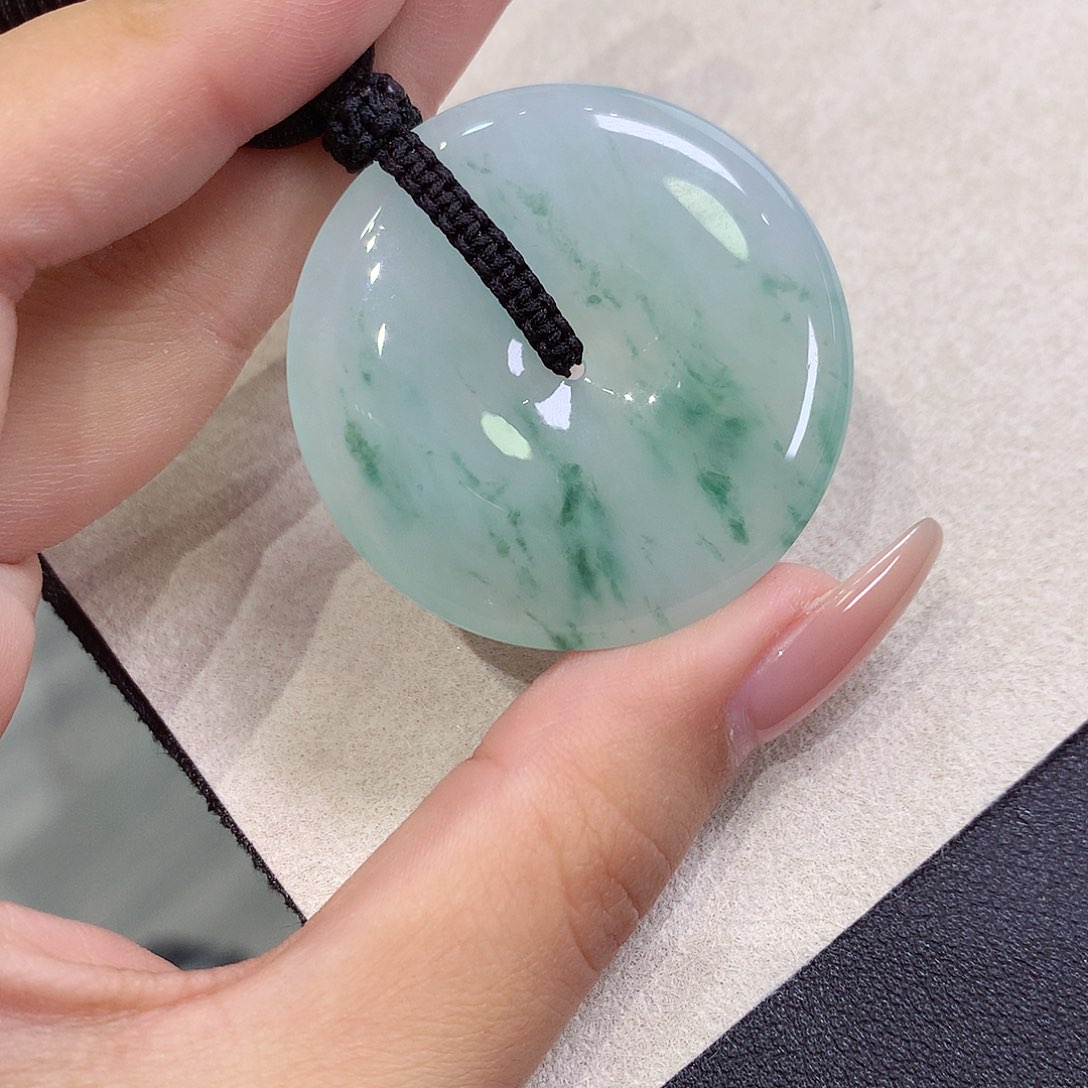 翡翠未镶嵌吊坠(不含链)38.9-6.2