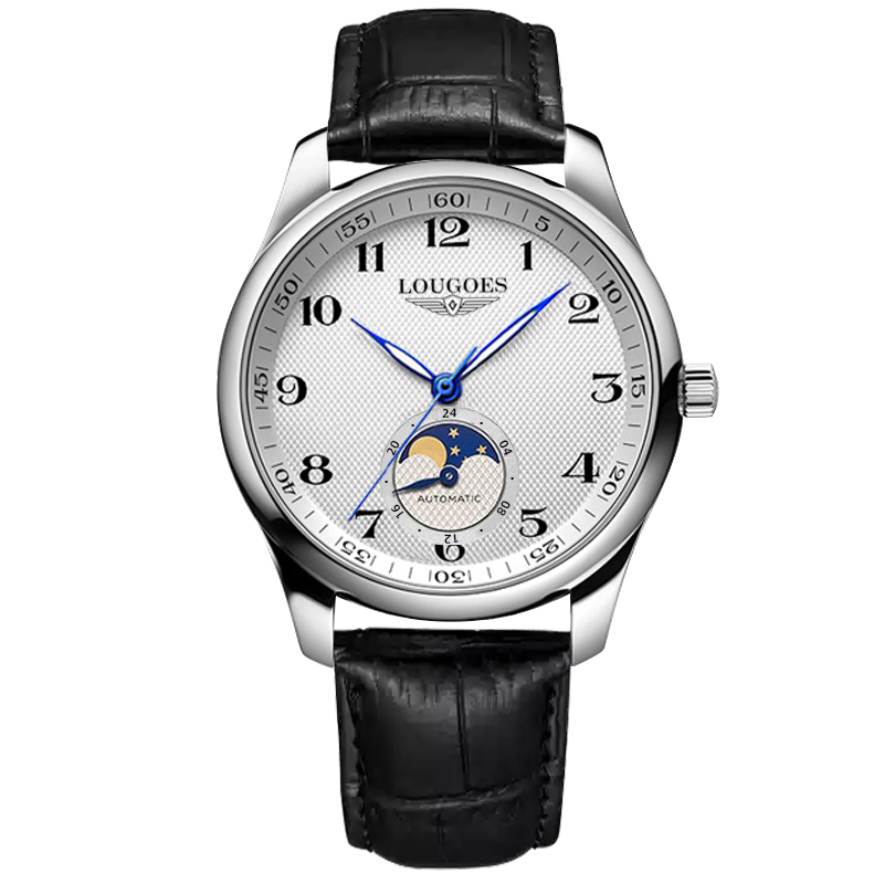 全新未使用//名匠皮带月相//39mm