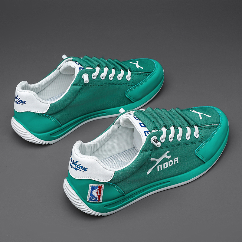 狄恩纪布鞋2025新款男鞋春季运动休闲板鞋男学生百搭防滑小白潮鞋