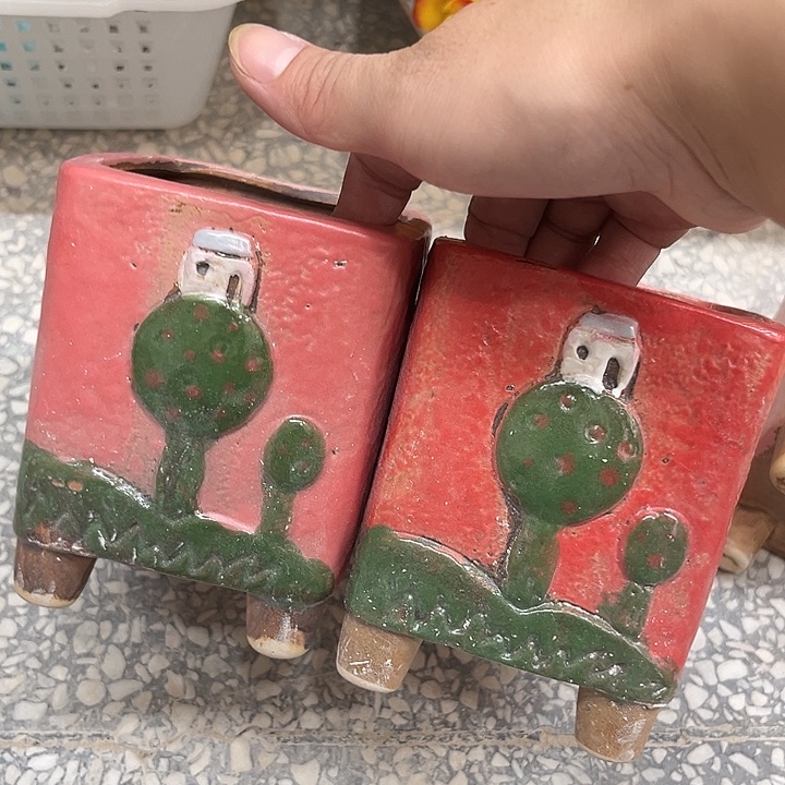 紫砂花盆粗陶材质多肉花盆