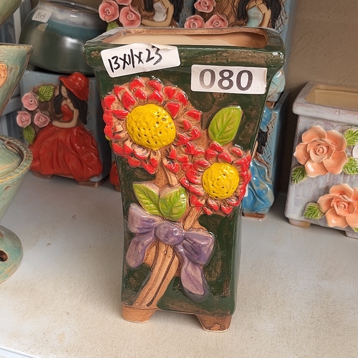 粗陶材质多肉花盆