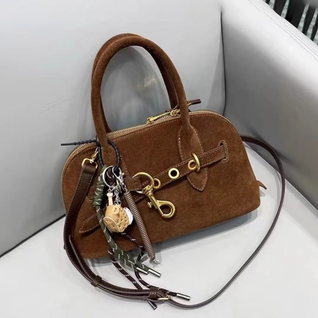 3156 棕色-2025新款轻奢单肩手提斜跨包