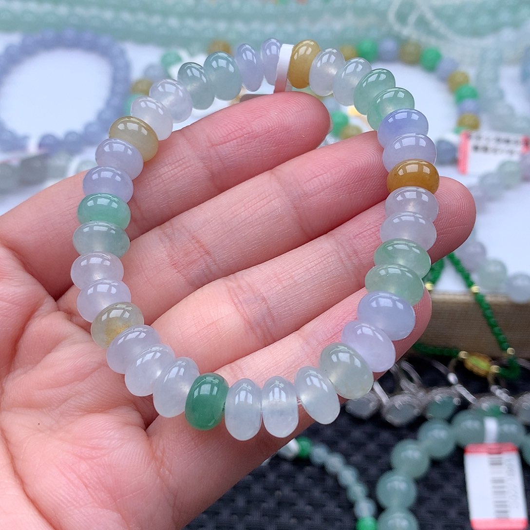 翡翠手链未镶嵌翡翠卡8.8