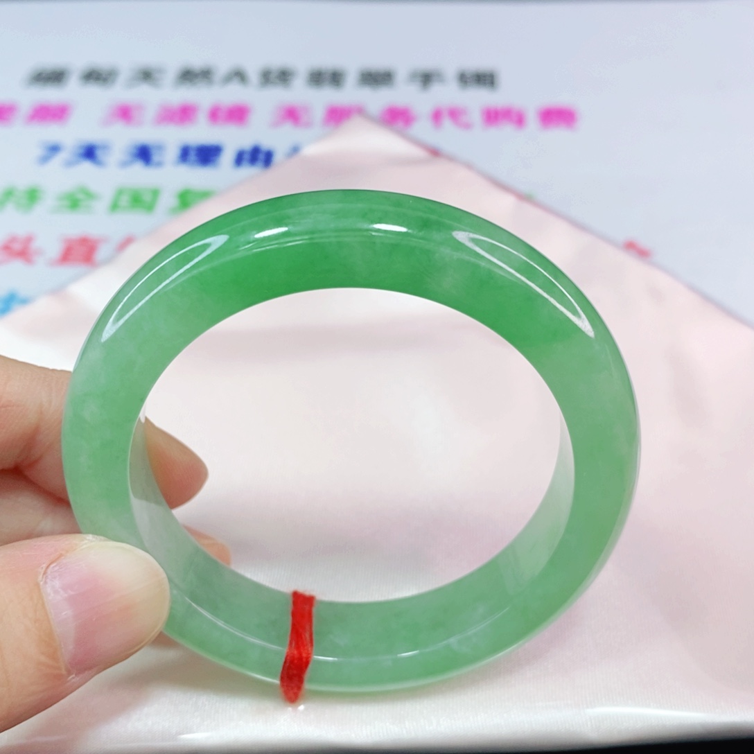 未镶嵌手镯翡翠50.5圈口正圈